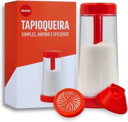 Tapioqueira 3 em 1 Peneira Polvilhador e Armazenador de Tapioca Beiju Farinha Goma – Ideal para Fazer e Guardar Tapioca em Casa sem Grumos (CORES SORTIDAS) - Qualidade Premium LNSTORE