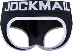 Masculino Cuecas Jockstrap De Algodão Respiráveis, Roupa Íntima Esportiva Para Torcedores (Eua, Alpha, Médio, Regular, Regular, 307 Preto)