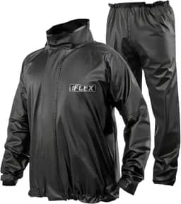 Capa de Chuva Pvc Delta Flex Motoqueiro (M, Preto)