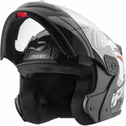 Capacete Moto Mixs Gladiator RPM Articulado Escamoteável Robocop Brilhante