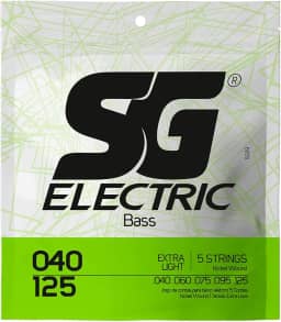 Encordoamento 040 SG, Níquel, para Baixo 5 Cordas