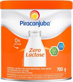 Piracanjuba Composto Lácteo Zero Lactose Lata 700g