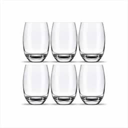 Jogo 6 Copos de Vidro Luxo 465ml - Elegância e Resistência para Todas as Bebidas e Ocasiões Vidro Grosso Premium Perfeito para Mesa Posta e Presente Inesquecível