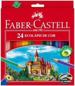 Lápis de Cor 24 cores sextavado 120124G Faber Castell