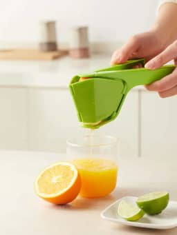 Espremedor manual de limão, espremedor portátil de limão e cítrico, para coquetéis, sucos, verde