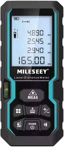 Trena Laser Digital Profissional Modelo S6 de 40, 50, 60, 80, 100 e 120 Metros, Medidor de Distância, Área, Volume, Ângulos e Nível