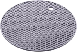 LYOR - Descanso para Panela Redondo de Silicone Cinza 18cm