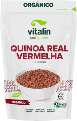 Vitalin Quinoa Real Vermelha Flocos Orgânica 120G