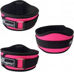 Cinturão Academia Tamanho Único Ajustável Pentágono New Sport, (Serve do PP ao GG), com Proteção Lombar e Fecho, Apoio Removível, Confortável e Seguro