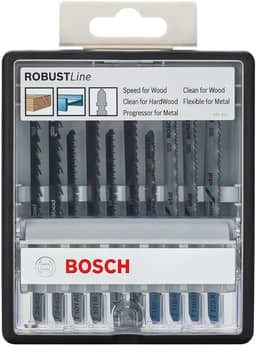 Bosch Jogo serra tico tico Robust Line Madeira e Metal 10 peças