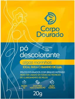 Corpo Dourado - Pó Descolorante Corporal Algas Marinhas Sachê 20g