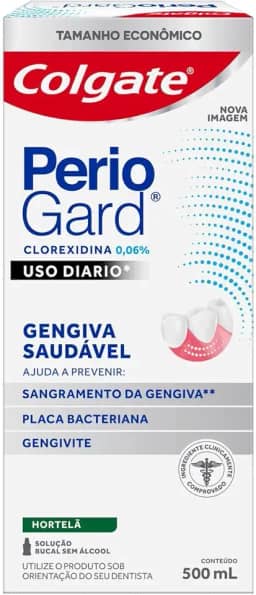 Enxaguante Bucal Colgate PerioGard Uso Diário 500ml
