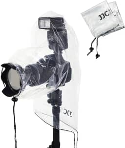 Pacote com 2 capas de chuva para câmera com proteção transparente à prova de poeira para Canon EOS 4000D 1200D 90D 80D 77D 70D 5D 6D 7D Mark II R10 R7 R5 R6 Rp R Rebel T8i T7i T7 T6i SL3 SX70 SX60 HS