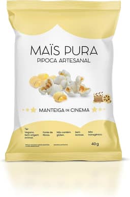 Pipoca Artesanal Maïs Pura Manteiga de Cinema 40g