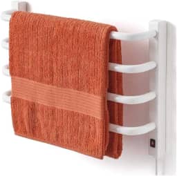 Inovar Metais Aquecedor de Toalhas Térmico Pequeno Branco 220V Fio Lado Direito