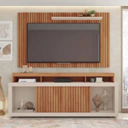 Rack Painel Para Tv até 65 Polegadas Marrom Life Caemmun