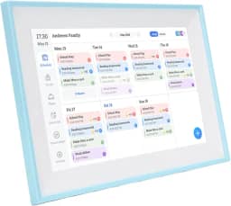 Smart Family Planner Tela de Toque HD de 10,1 Polegadas Calendário Digital Interativo WiFi Com Gráfico de Tarefas para Casa, Agendador de Refeições - Upload de Fotos para