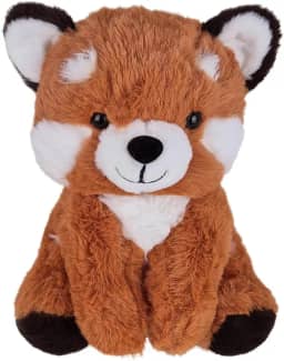 Urso Panda Vermelho De Pelúcia Sentado 23cm