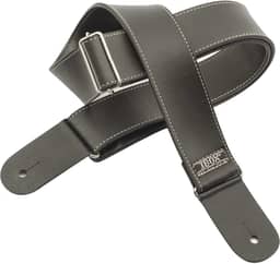 Correias P/INSTR.CORDAS C/PONTEIRAS COURO DUPLO- LINHA SUPREME (Preto bordado)