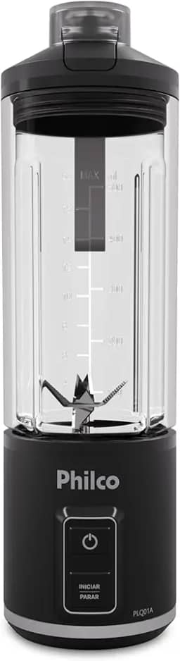 Liquidificador Portátil Philco 700ml Sem Fio 120W PLQ01A