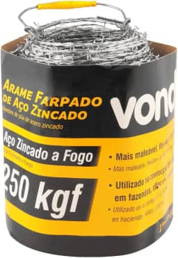 Arame Farpado 250kgf 100 metros - Vonder