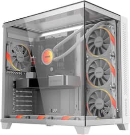 GABINETE GAMER FORCEFIELD MAX WHITE GHOST - GFFMAXWG