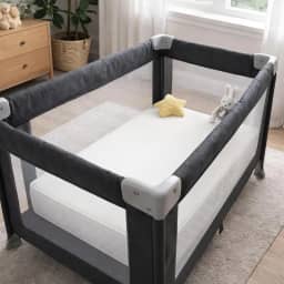 Colchão para Berço Chiqueirinho Lino Bebê Plus 100cm x 70cm x 10cm - Um Lado Impermeável