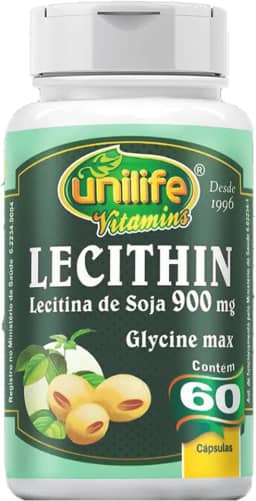 Lecithin Lecitina dse Soja Unilife 900mg 60 caps