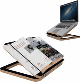 Suporte Ergon�mico Para Leitura Livros Tablets Mdf Preto