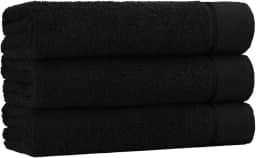 Kit 3 Toalhas Banhao Gigante Glamour 500g - Super Macia (Preta)