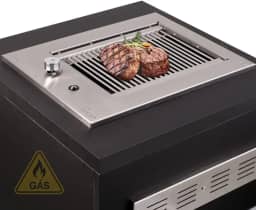 Churrasqueira Grill de Embutir Cooktop a Gás Diamond Little Gás Natural Titan