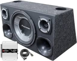Caixa Som Automotivo Trio Sub Pioneer + Taramps Tl1500