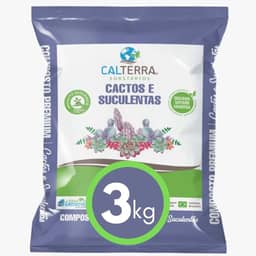 Substrato Cactos e Suculentas 3 kg Calterra
