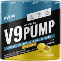 V9 Pump Pré Treino Suplemento Creatina Arginina Taurina D3 - Maracuja