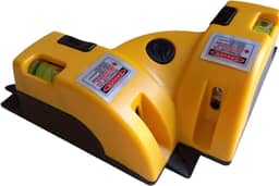 Nível Digital Laser 90°, 2 Linhas Horizontais, Alcance 10 Metros, 650nm, Precisão Marcação Azulejos, Pisos, Quadros, Portas, Janelas Profissional Marcenaria