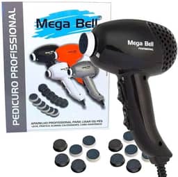 Pedicuro Profissional Preto Para Lixar Os Pés 220V Mega Bell