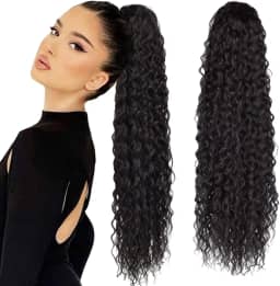 Rabo de Cavalo Ludy Bio Orgânico Preto 80cm