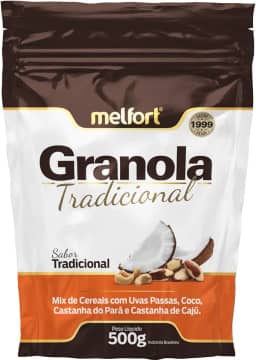 Granola Tradicional 500 Gramas a melhor do Brasil