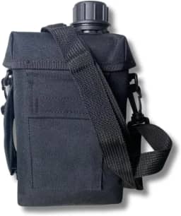 Cantil Tatico Militar Capacidade 2 Litros Com Capa Multicor ' (Preto)