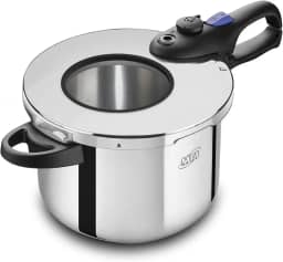 Panela de Pressão Inox 6 Litros Profissional com Visor de Vidro MTA - Fogão Indução