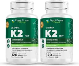 Vitamina K2 Mk7 350mg 2x 120 Cápsulas Menaquinona-7