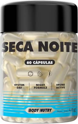 Seca Noite Termogênico 60 Cápsulas Fórmula Noturna L Carnitina Triptofano Magnésio SEM CAFEÍNA Matéria Prima Importada - Original Body Nutry