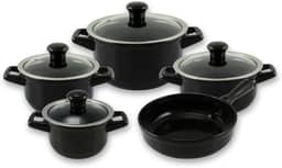 Ceraflame Conjunto Panelas de Cerâmica Duo Smart 5 Peças Preto