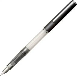 Sailor Caneta-tinteiro Neo Clear para iniciantes HighAce Ponta de aço, fina, corpo preto (11-0119-220)