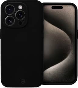 Gshield Capa Case Capinha Silicon Premium Antiderrapante com Interior em Microfibra, Proteção Contra Impressões Digitais, Arranhões, Quedas e Impactos (Preta, iPhone 15 Pro Max)