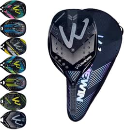 Raquete Beach Tennis Carbono 3K Profissional Com Capa Protetora Leve e Equilibrada