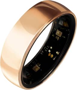 Smart Ring Titanium Fitness Monitor de Sono Monitoramento da Saúde Pressão Arterial Oxigênio no Sangue para iPhone e Android 40 Dias Vida útil da bateria (ouro rosa, 11)