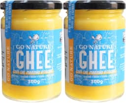 Kit com 2 Vidros de Ghee com Sal Marinho Integral de 300g cada - Go Nature