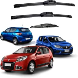 Kit 3 Palheta Limpador Parabrisa Sandero 2008-2022 Silicone Durável (Sandero 2015 á 2022)