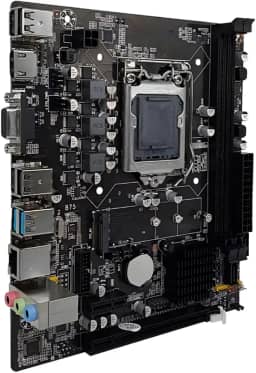 Placa Mãe H61 LGA 1155 DDR3 para Intel 2ª e 3ª Geração Suporte Nvme e Dual Channel 16GB USB 3.0 SATA II PC Desktop